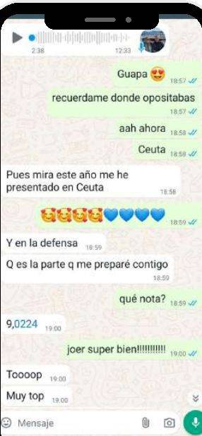 Mensaje de Elena (Ceuta) con su nota: 9,0224